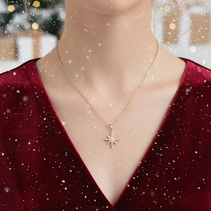 24 Karat Polaris Star Necklace