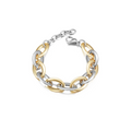 TWO TONE OVAL LINK BRACELET