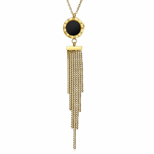 Long Tassel Pendant Necklace