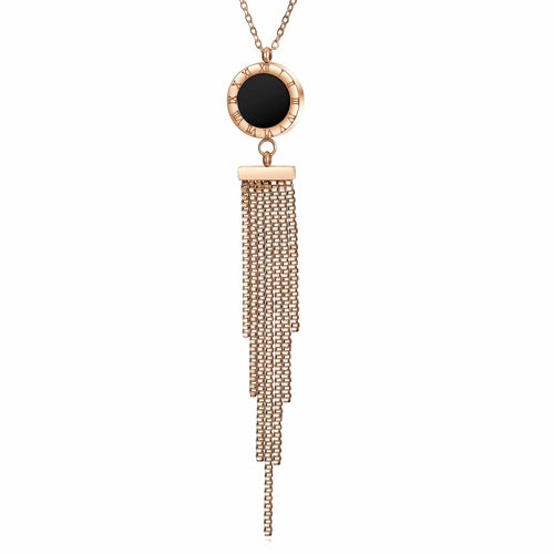 Long Tassel Pendant Necklace