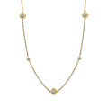 Roman Numeral CZ Station Necklace