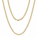 5mm Gold Hip Hop Cuban Chain Necklace