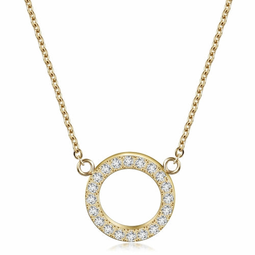 Open Circle Pendant Necklace
