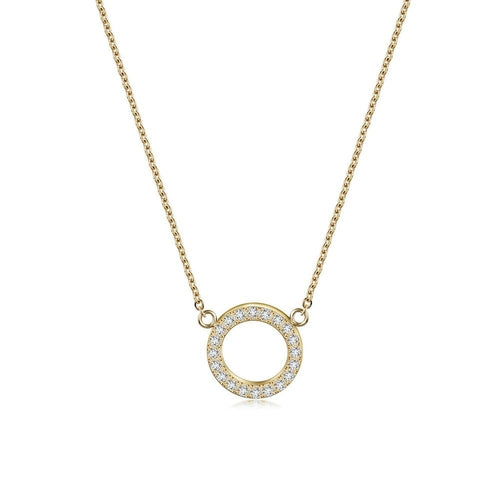 Open Circle Pendant Necklace