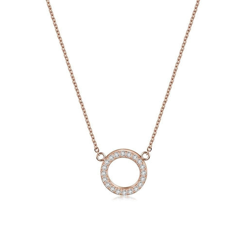 Open Circle Pendant Necklace